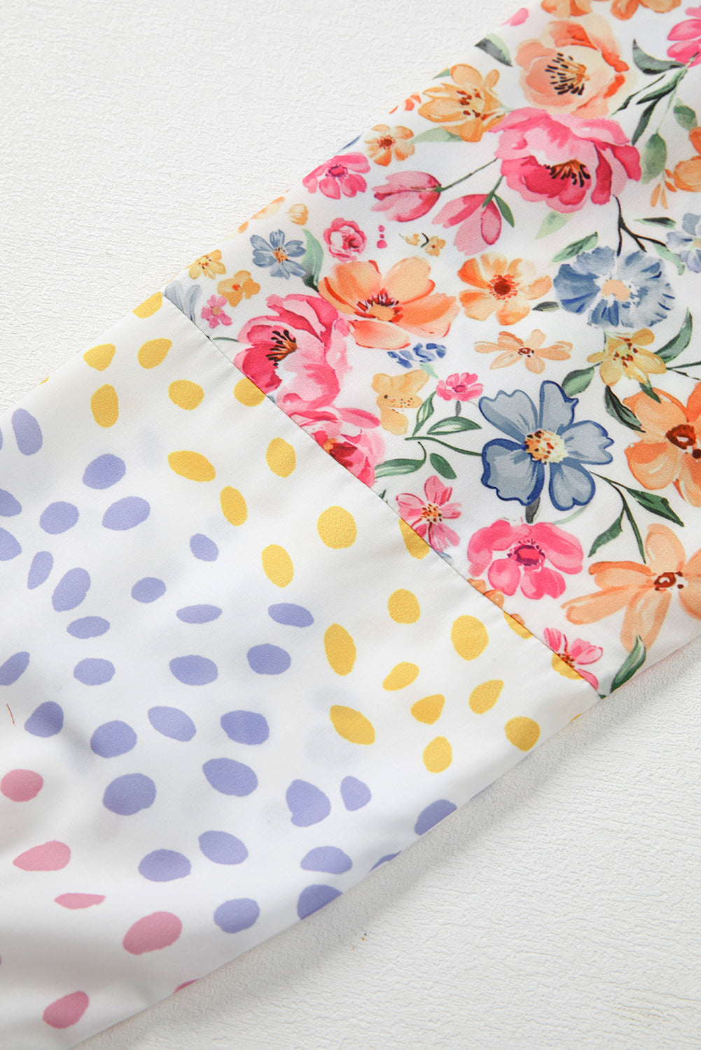 Garden Party Patchwork Sleeve Pullover