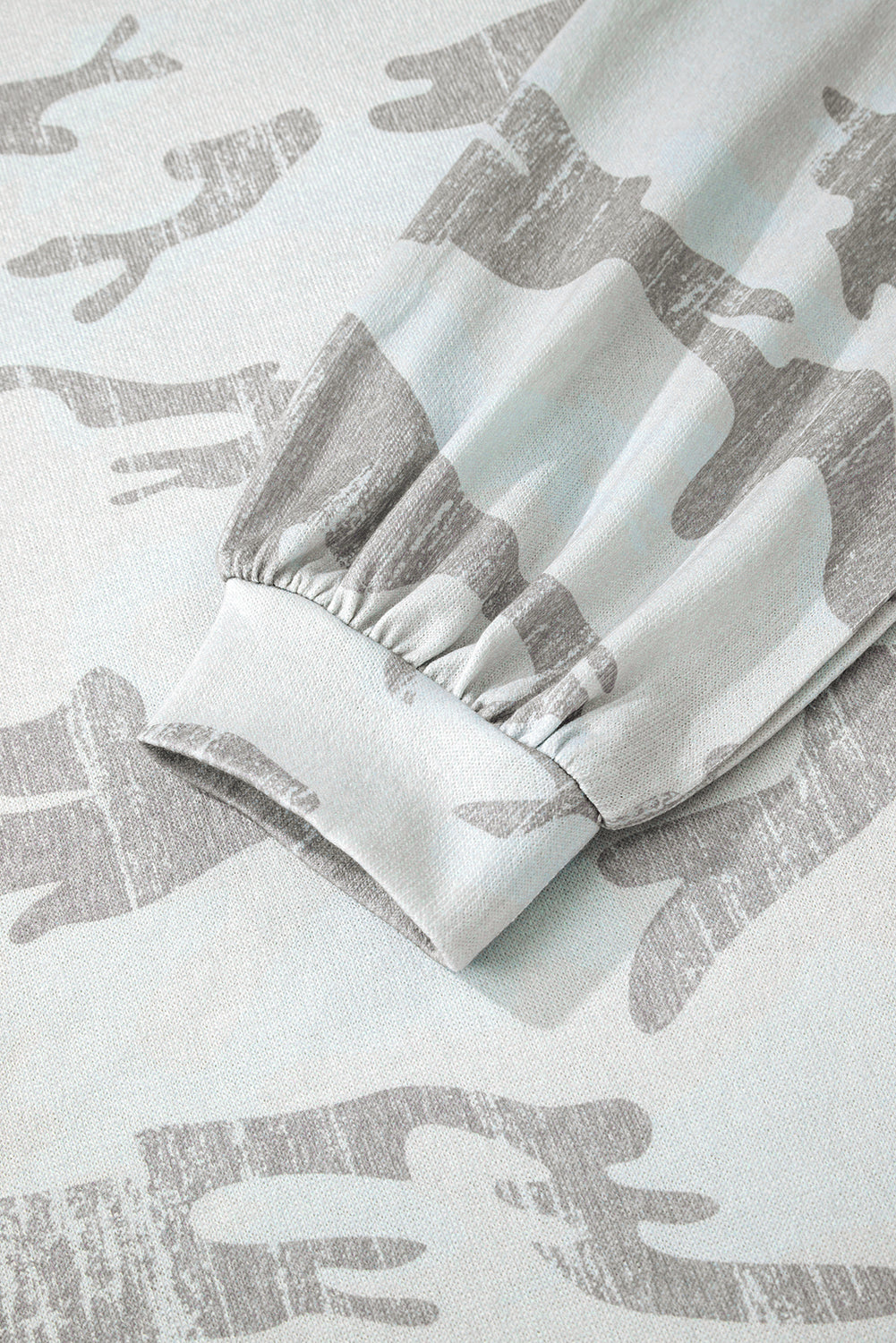 Cloud Camo Cozy Oversized Sweatshirt – Mist Grey