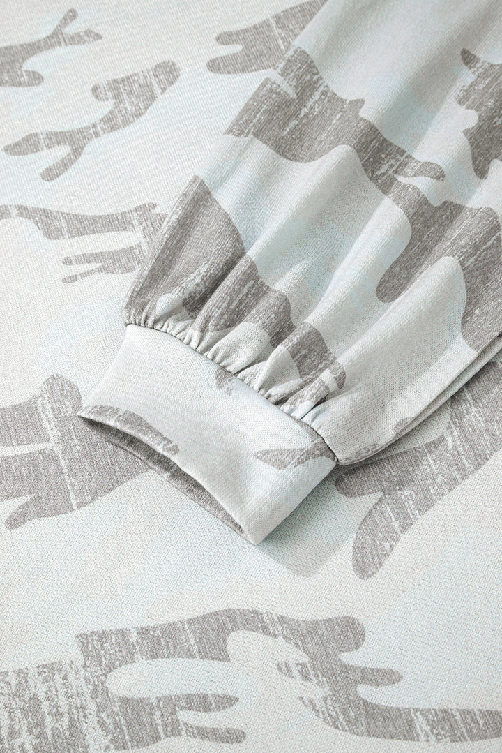 Cloud Camo Cozy Oversized Sweatshirt – Mist Grey