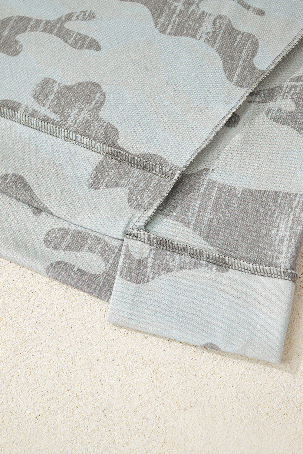 Cloud Camo Cozy Oversized Sweatshirt – Mist Grey