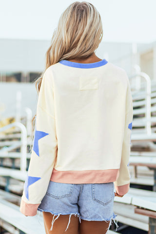 Game Day Glam Pullover – Purple & Gold Sparkle Edition