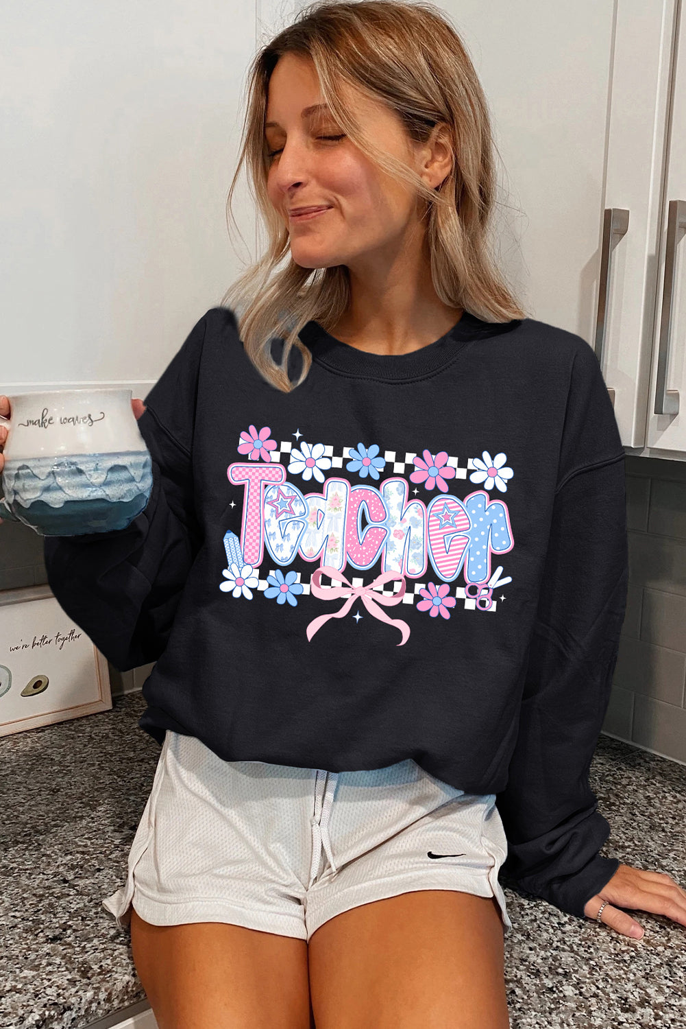 Chalkboard Charm Graphic Sweatshirt