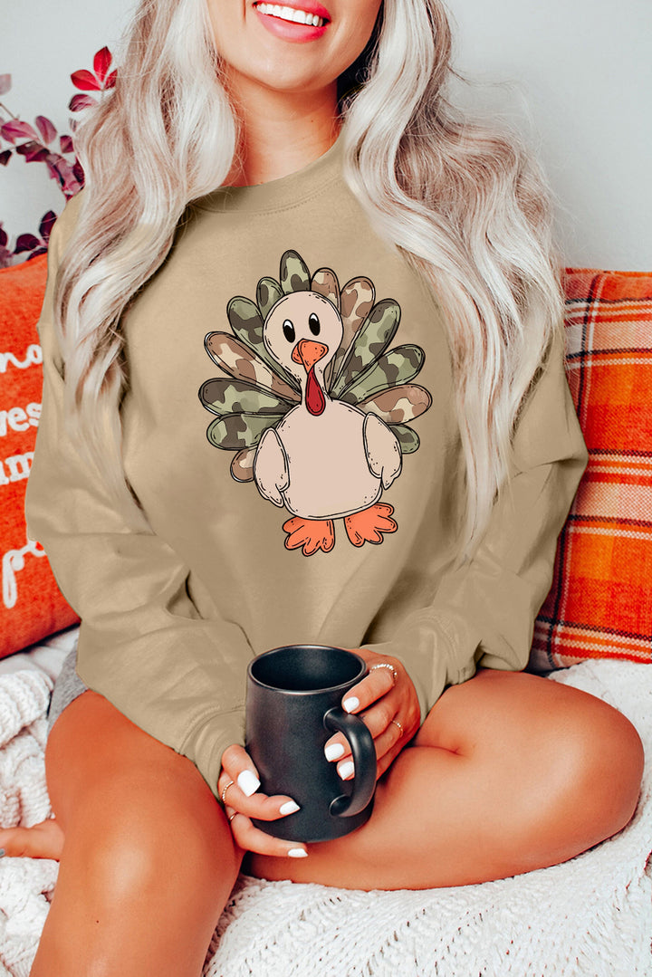 Gobble Goals Camo-Turkey Sweatshirt