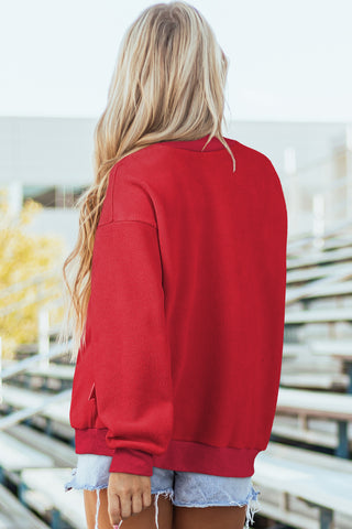 Heirloom Oversized Drop Shoulder Mock Neck Sweatshirt