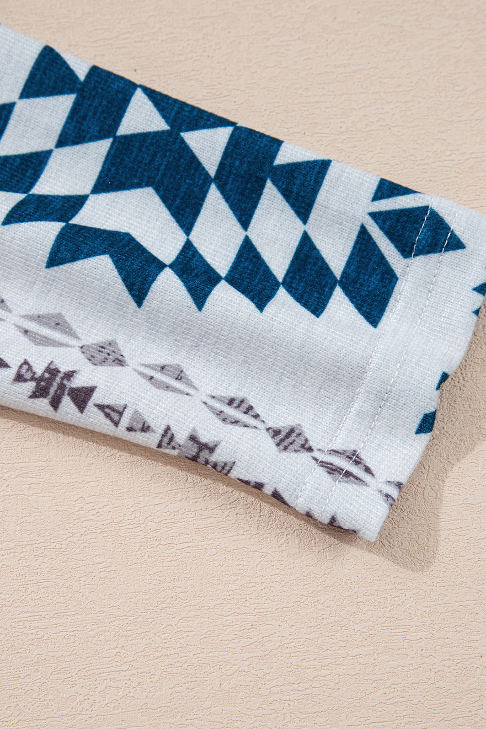 Western Winds Aztec Knit Duster-Blue Accents