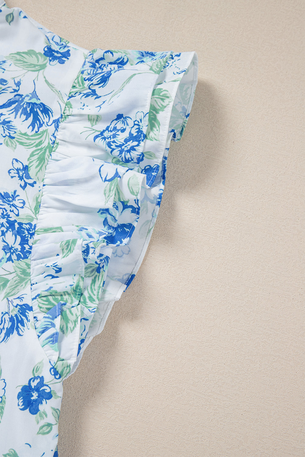 Bluebell Bloom Ruffle Flutter Blouse