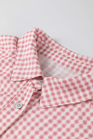 Luke & Estelle Picnic Gingham Ruffle Hem Shirt