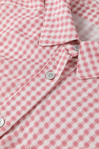 Luke & Estelle Picnic Gingham Ruffle Hem Shirt