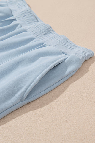 ✨ Cozy Chic Quarter-Zip Lounge Set (Black or Powder Blue) ✨
