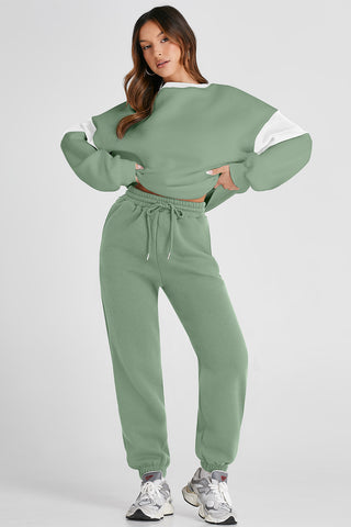Luxe Comfort Jogger Set – Sage Green or Navy