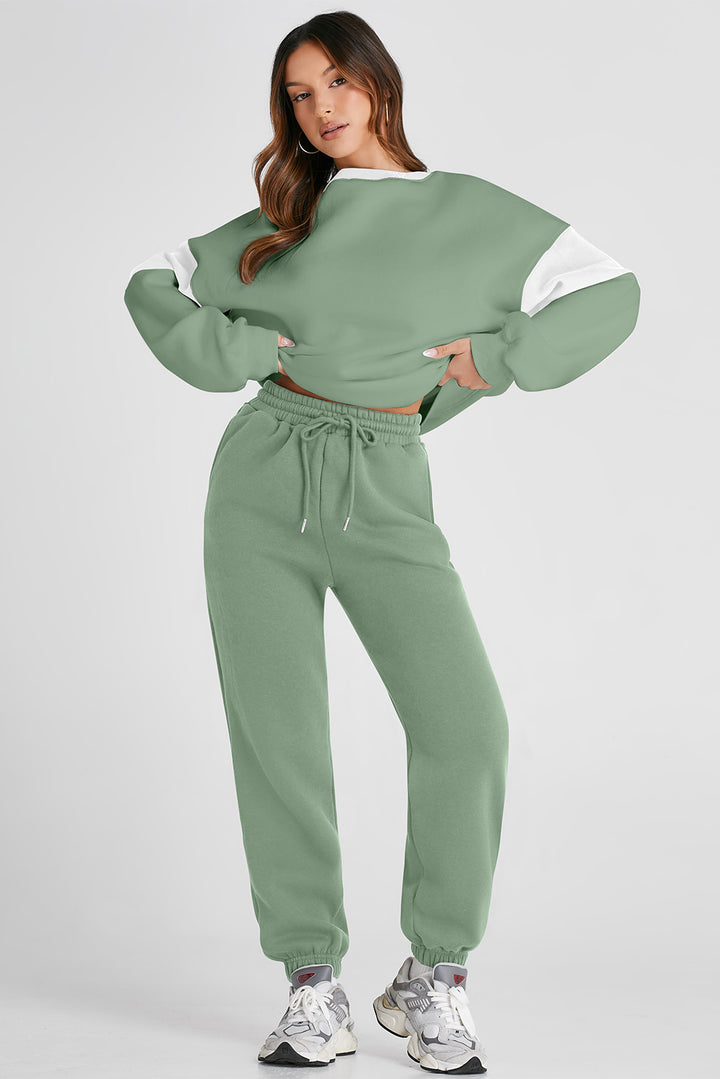 Luxe Comfort Jogger Set – Sage Green or Navy