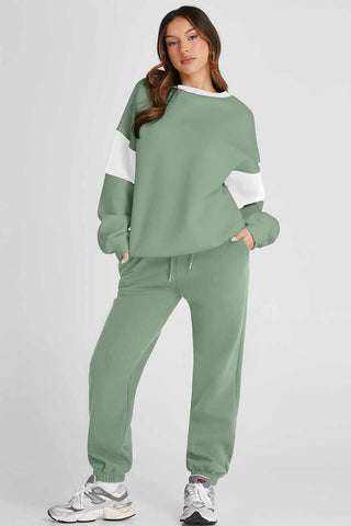 Luxe Comfort Jogger Set – Sage Green or Navy
