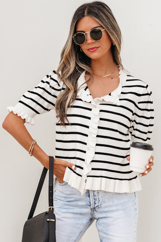 Hamptons Harbor Ruffle Knit by Luke & Estelle