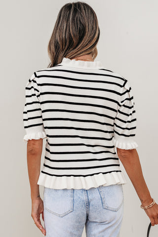Hamptons Harbor Ruffle Knit by Luke & Estelle
