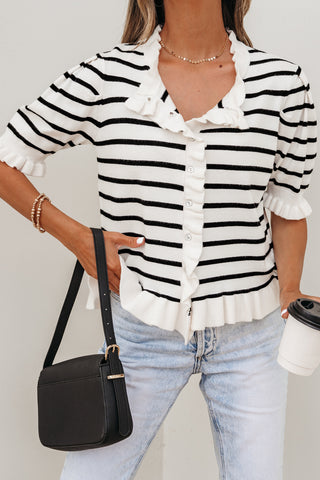 Hamptons Harbor Ruffle Knit by Luke & Estelle