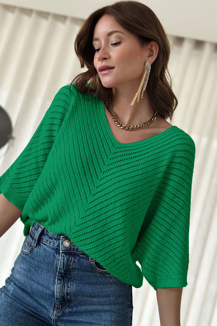 Fresh Knit Vibes Sweater – Kelly Green