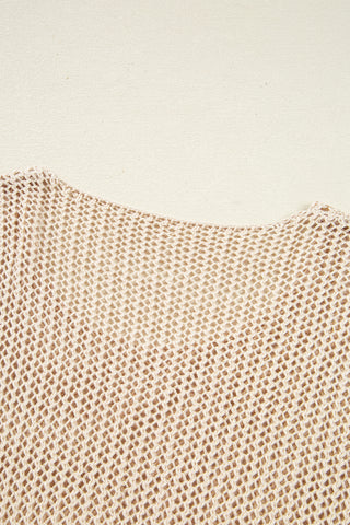 Toasted Pearl Mesh Sweater