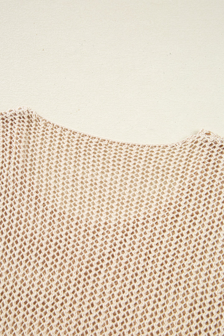 Toasted Pearl Mesh Sweater