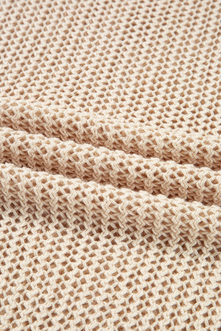 Toasted Pearl Mesh Sweater