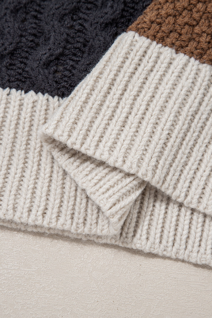 Harvest Stitch Henley Sweater