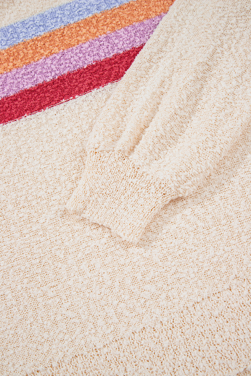 Good Vibes Only Sunset-Stripe Sweater 🌈