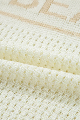 Sandy Shores Open Knit Sweater by Luke & Estelle