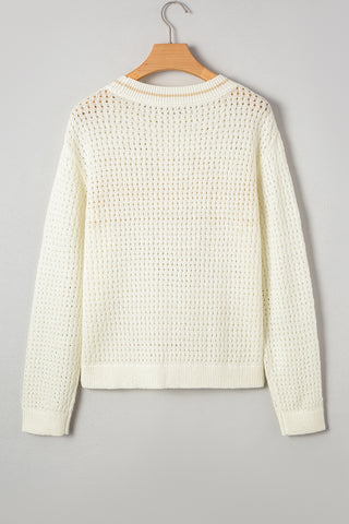 Sandy Shores Open Knit Sweater by Luke & Estelle