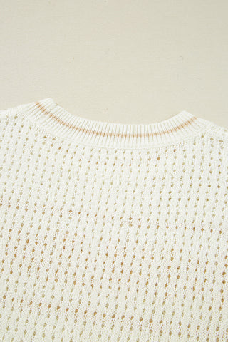 Sandy Shores Open Knit Sweater by Luke & Estelle