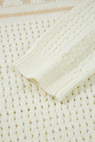 Sandy Shores Open Knit Sweater by Luke & Estelle