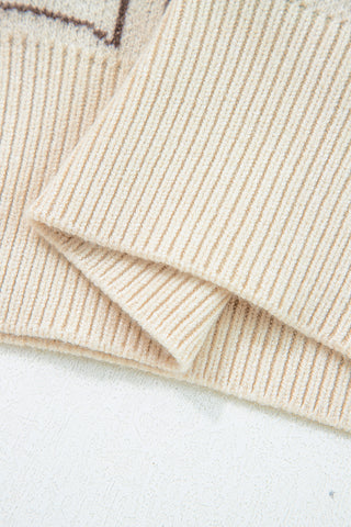 Cocoa Rodeo Jacquard Crewneck Sweater