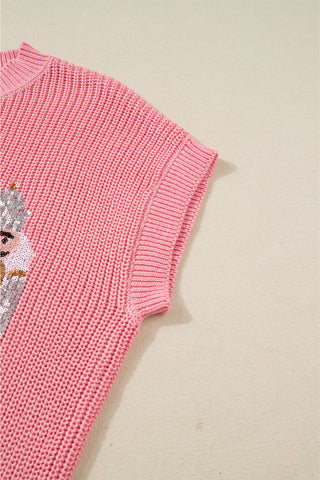 ✨ “Sugar Plum Nutcracker Knit Vest” – Holiday Magic in Every Stitch 💖