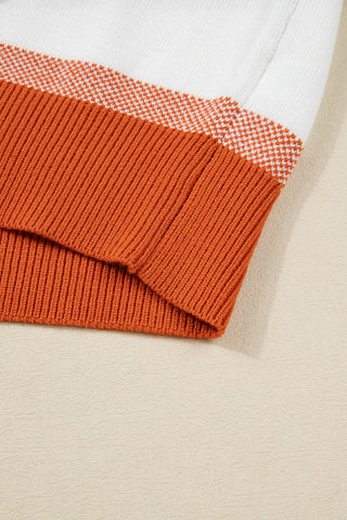 💙🧡 Luke & Estelle “Autumn Skies Striped Sweater” – Cozy, Chic, & Ready to Sell Out! 🍂