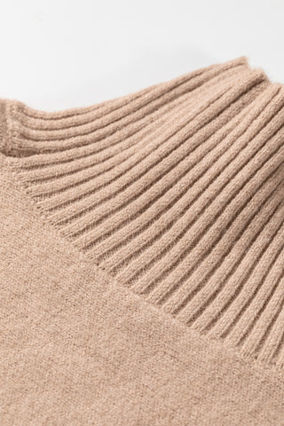 Luke & Estelle Quiet Morning Short Sleeve Mock Neck Sweater