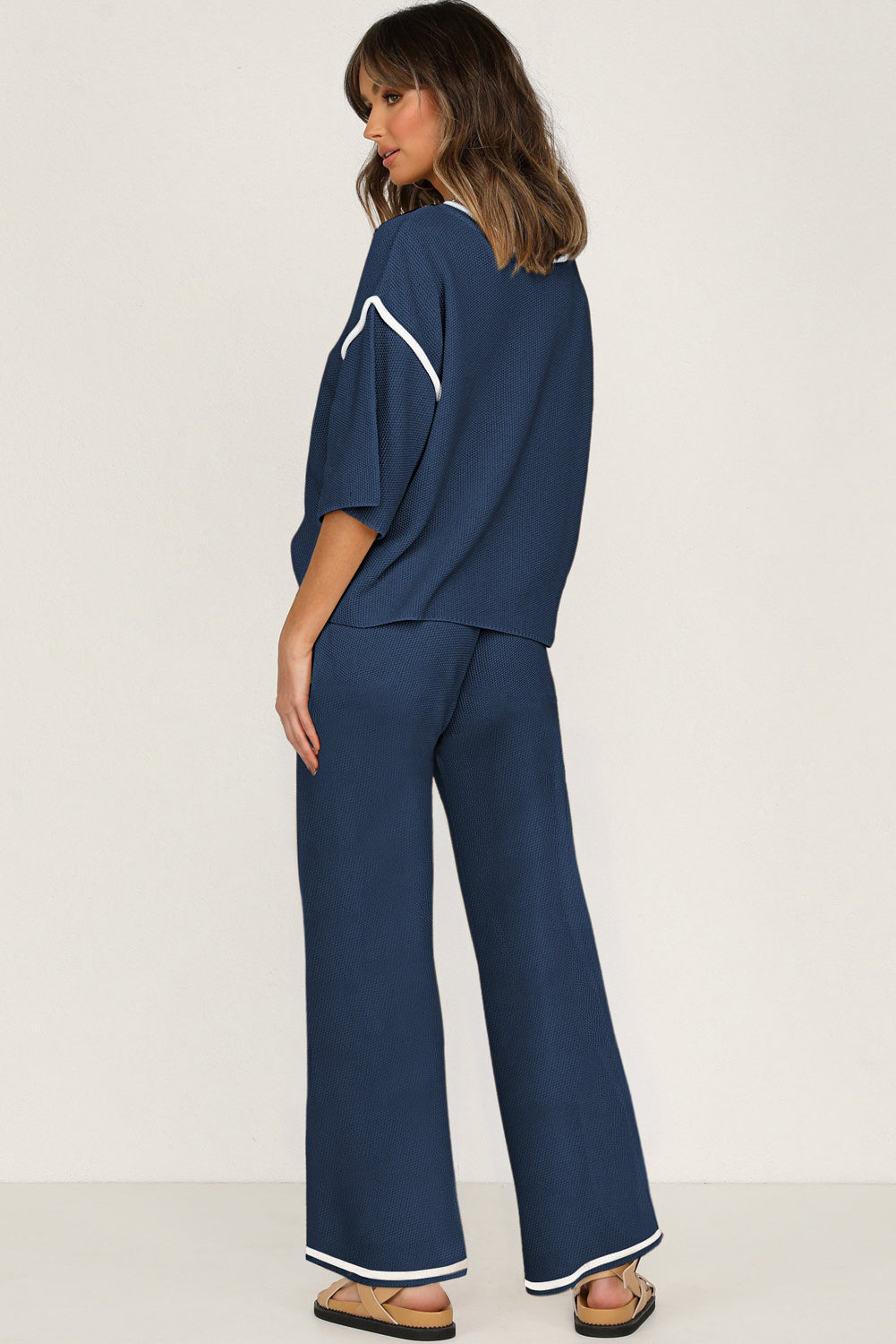 Navy Luxe Lounge Set – Elevated Comfort Meets Everyday Chic