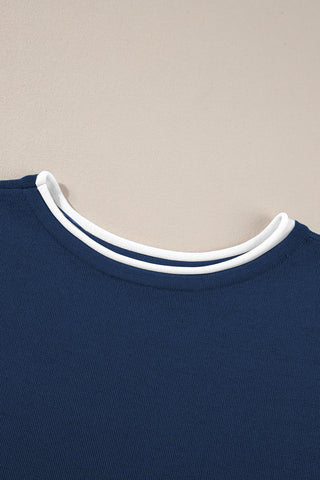 Navy Luxe Lounge Set – Elevated Comfort Meets Everyday Chic