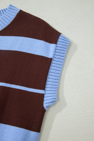 Luke & Estelle Boardwalk Stripe Short Sleeve Knit Top