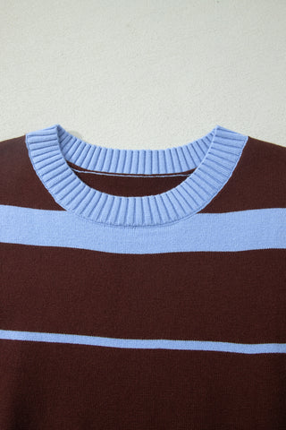 Luke & Estelle Boardwalk Stripe Short Sleeve Knit Top