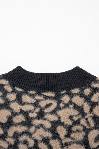 Luke & Estelle Gilded Leopard Knit Sweater Vest