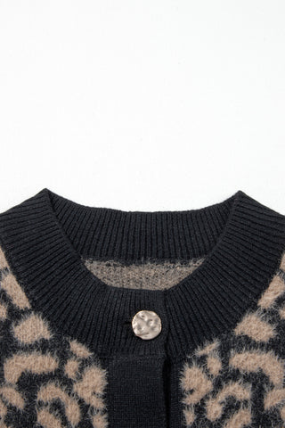 Luke & Estelle Gilded Leopard Knit Sweater Vest