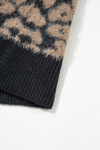 Luke & Estelle Gilded Leopard Knit Sweater Vest