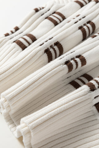 Luke & Estelle Café Stripe V-Neck Sweater Vest