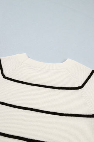 Luke & Estelle Left Bank Stripe Ribbed Sweater Tee