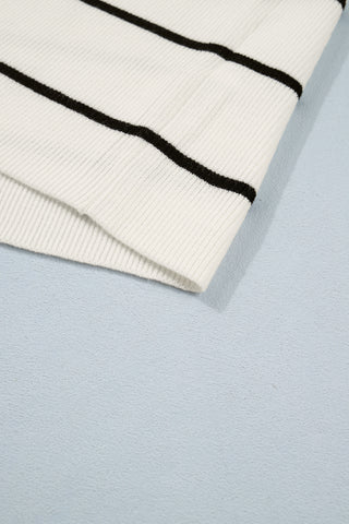 Luke & Estelle Left Bank Stripe Ribbed Sweater Tee