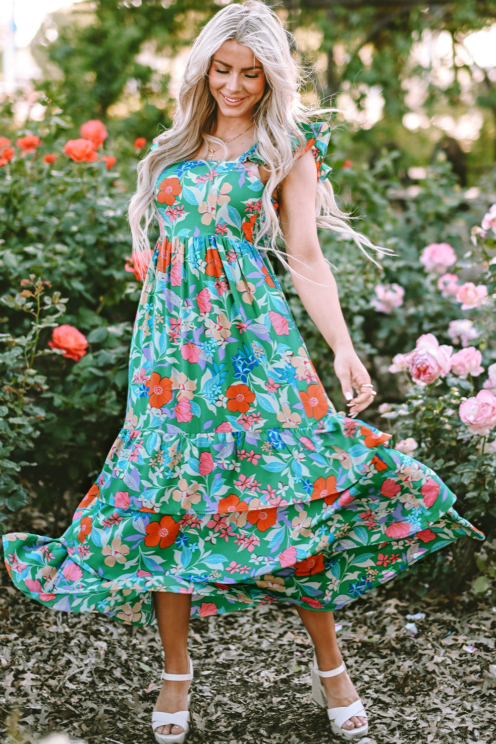 Paradise Bloom Tiered Maxi Dress 🌺