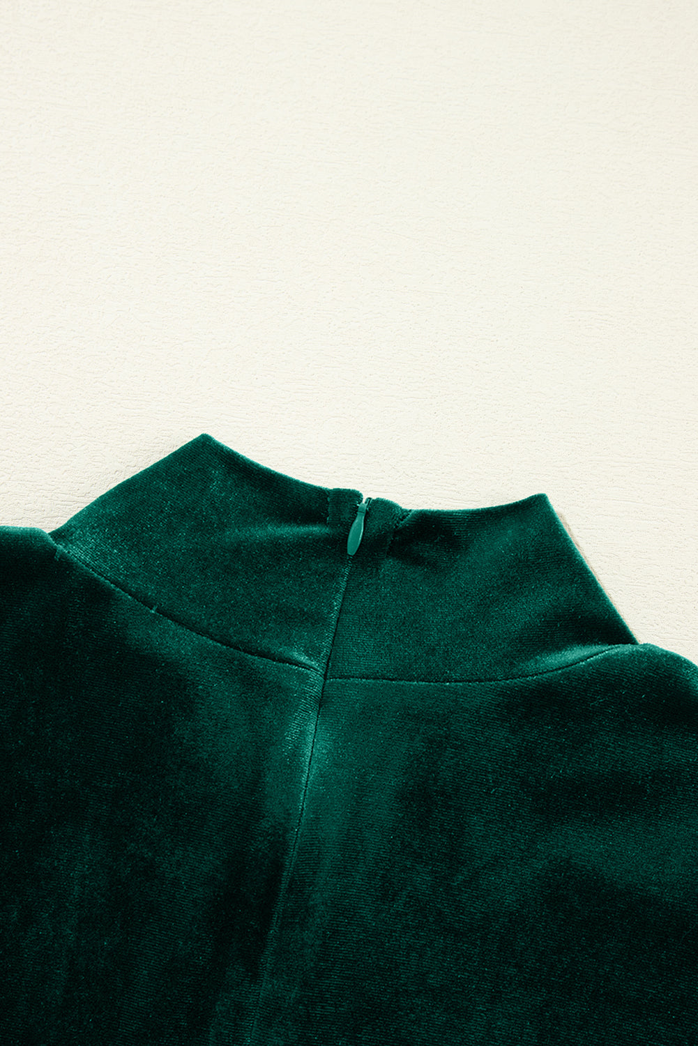 Emerald Velvet Tiered Ruffle Mini Dress – “Holiday Soirée”