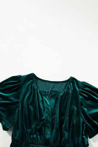 ✨ Enchanted Velvet Elegance Maxi Dress – Emerald Dream ✨