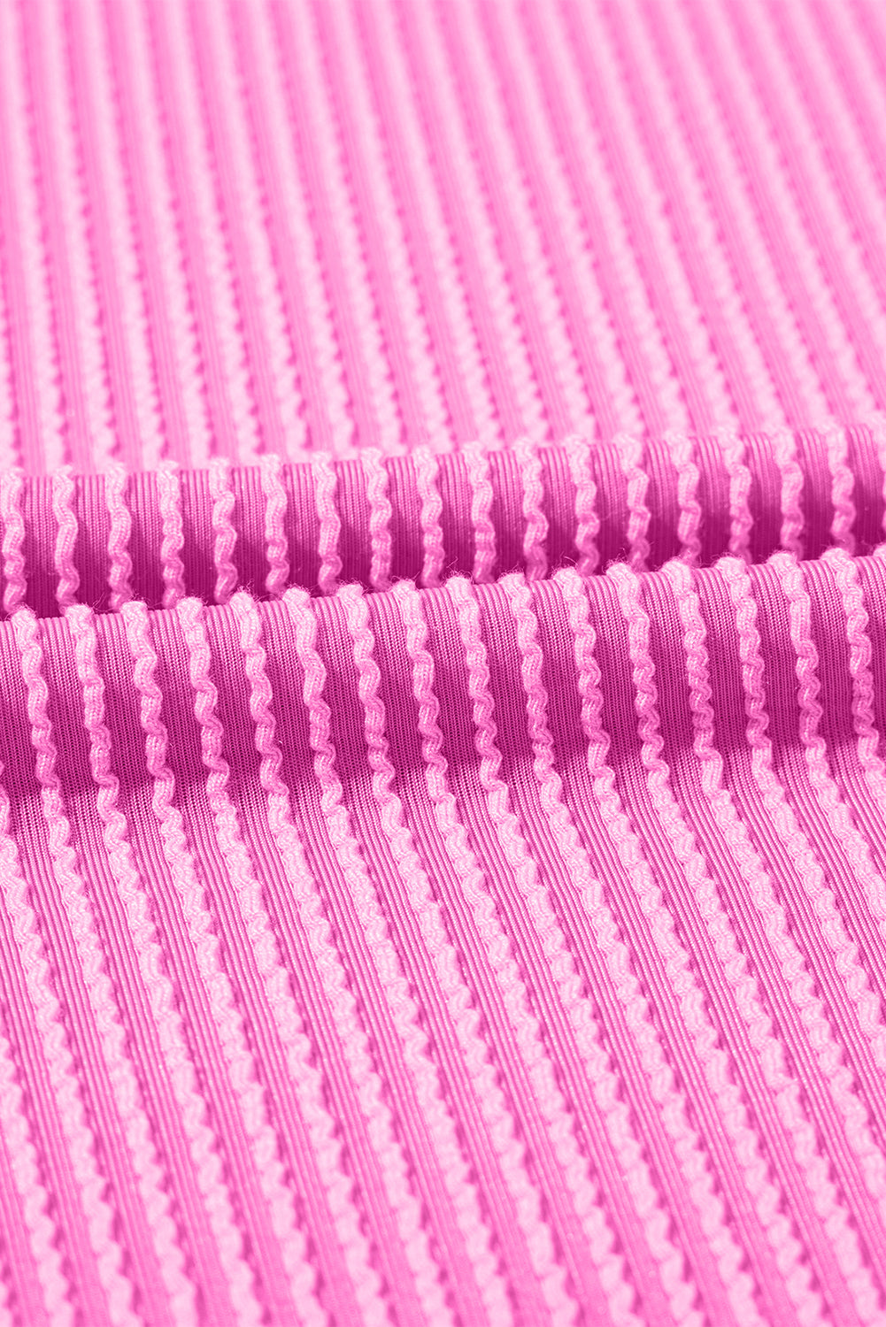 Peony Pink Textured Puff Sleeve Dress