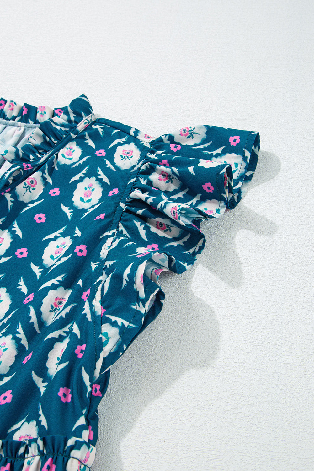 Peacock Meadow Tiered Mini Dress