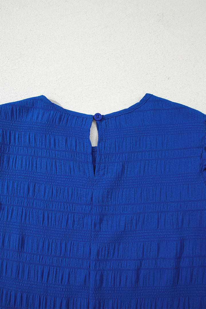 Blue Crush Flutter Mini Dress — Cobalt Confidence 💙