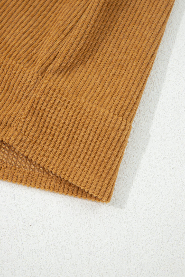 Golden Hour Cord Pinafore Dress (with Pockets!)